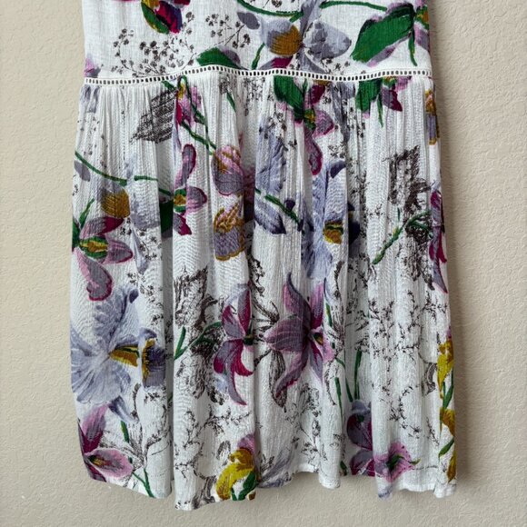 Anthropologie Nia Boho Floral Tunic Button Front Top - Picture 13 of 13